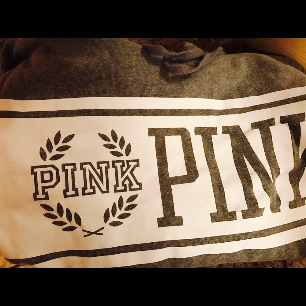 PINK grey hoodie